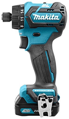Makita Makita DF032DSAJ drill Negro, Azul 1 kg - Taladro eléctrico (1 cm, 2,8 cm, 35 Nm, 21 Nm, 2,5 m/s², 450 RPM)
