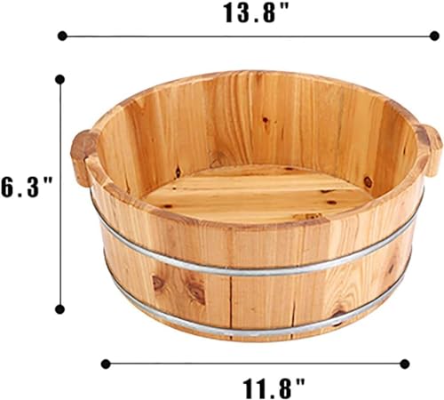 Bañera de madera para pies, para pedicura y masaje miniatura 7