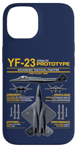 YF-23 �X�e���X�퓬�@ �~���^���[ �W�F�b�g�d�l �C���t�H�O���t�B�b�N �C�G���[ �X�}�z�P�[�X iPhone 14 �p