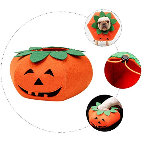 STOBOK Fantasia de Cachorro de AbÃ³bora Fantasia de Animal de EstimaÃ§Ã£o de Halloween CÃ£es E-Colei