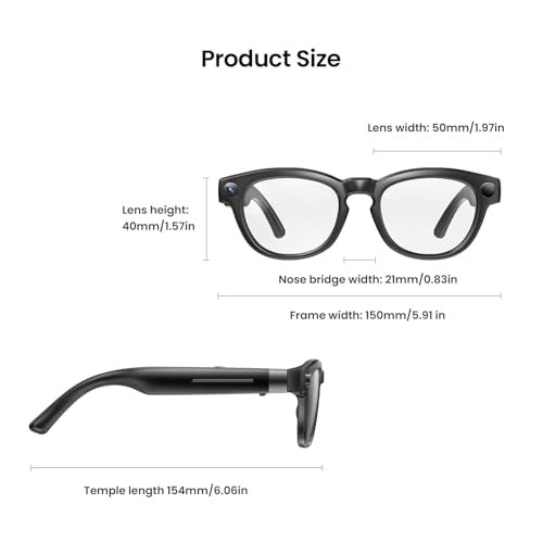 image for DPVR G1 Smart Glasses with Camera and Bluetooth – 8MP 32Gb AI Glasse