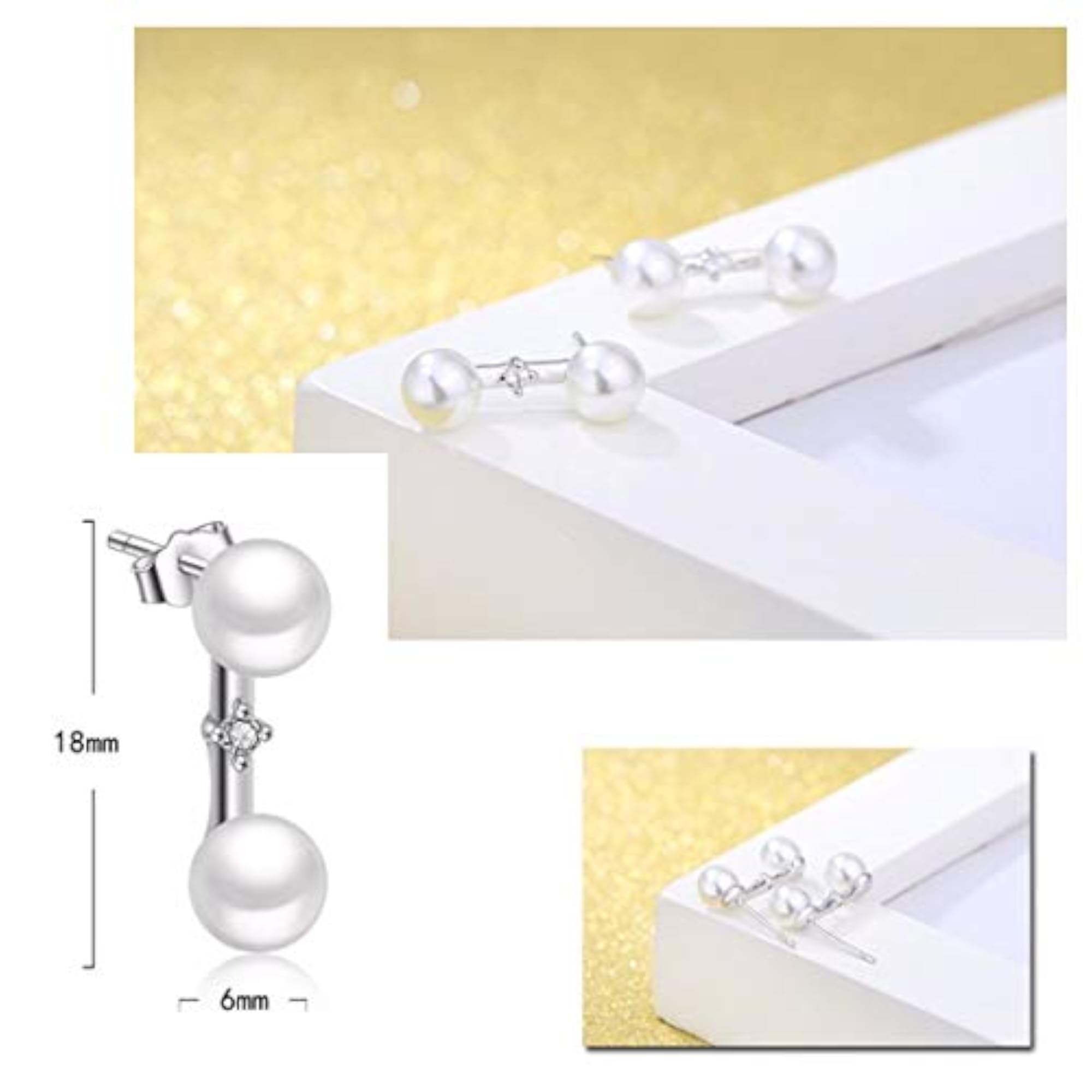 Women's White Plated Jhumki Earrings