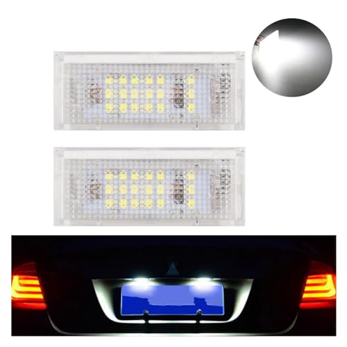Luces matrícula 12V LED blanco puro CANBUS antierror para coche E46 4D 2