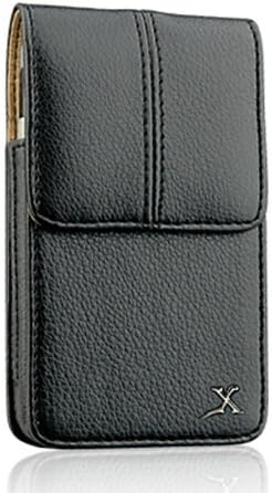 Premium Executive Black Vertical Leather Belt Clip Carrying Pouch Case for Motorola ATRIX 4G (Free Gift)