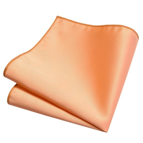 Image of GUSLESON 3.15 inch(8cm) Solid Color Necktie and Pocket Square Cufflinks Sets For Men + Gift Box
