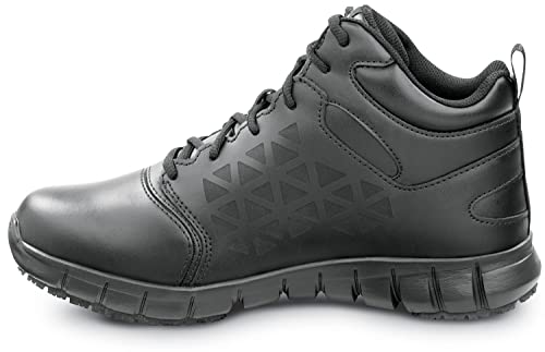 Reebok Work Sublite Cushion Work, Men's, Black, Mid-Athletic Style, MaxTrax Slip Resistant, Soft Toe Work Shoe4