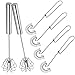 dancepandas Frusta a Spirale in Acciaio Inox 6PCS Frusta a Mano Frustino Cucina Piccolo Sbattitore di Uova, Panna, caffè, Pasticceria, Frullatore a Mano