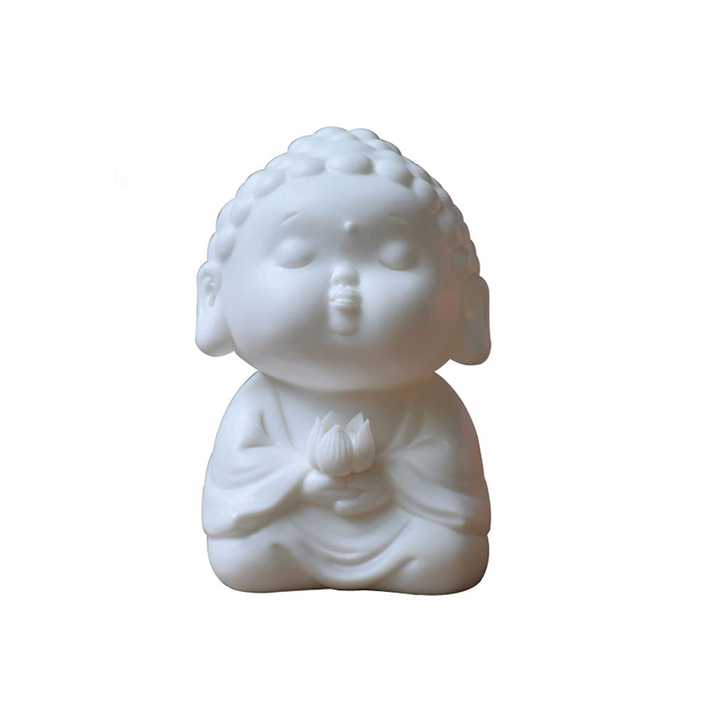 SUNESA Räucherstäbchenhalter Keramischer Duft-Brenner Duft-Brenner Räucherstäbchen Sandelholz Räuchergefäss Haushalts Retro Buddha Räuchergefäss Dekorative Ornamente (weiß) Räucherstäbchen Halter