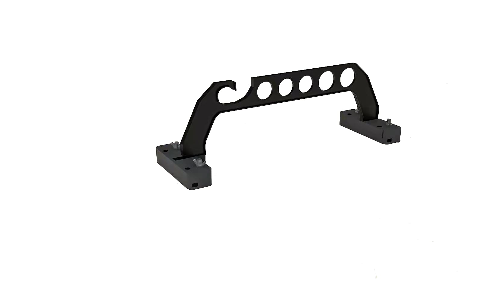 B BUBBLEFIN Garage Door Rack Holder for Light Garden Tools, Kayak Paddle, Fishing Rods, Mounting to 21" Tall Garage Door Panels With/Without Insulation or Garage Dry Wall/Ceiling, 1 Pair,