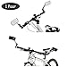 Produktbild Bainuojia 2 Pcs (1 Paar) MTB Fahrrad Rückspiegel Fahrradspiegel 360°Drehung - Schwarz