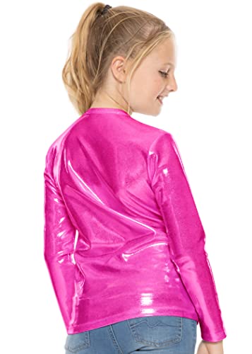 Image of Girls Long Sleeve Shirts | Soft Crew Neck Top | Short Sleeve | Long Sleeve Shirt Girls Size 2T - 16