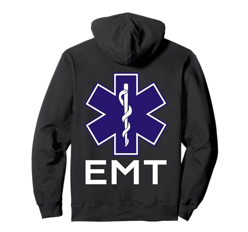 EMT Uniforme Técnico Médico de Emergencia En Servicio Lado TR Sudadera con Capucha