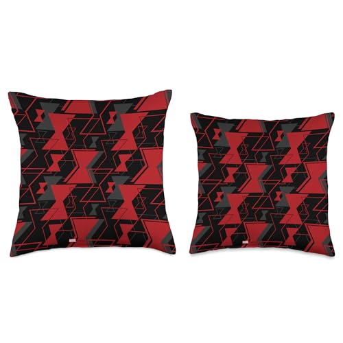 Coussin Black Widow Marvel imprimé sablier rouge oreiller déco carré multicolore - 4