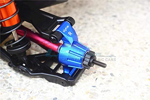 Traxxas 1/10 Maxx 4WD Monster Truck Upgrade Parts Aluminium Rear Knuckle Arm - 2Pc Set Orange