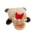 ZippyPaws - Holiday Squeakie Pad No Stuffing Plush Dog Toy - Reindeer
