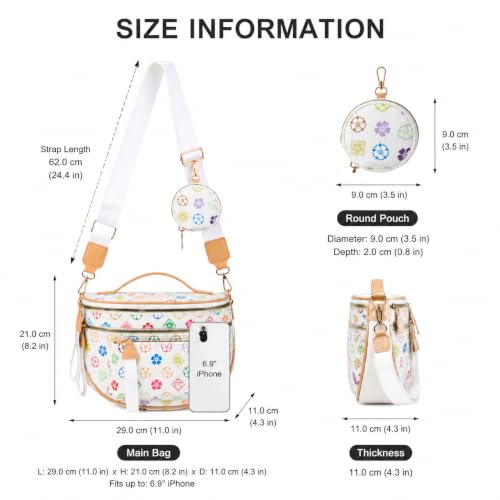 Image of Makes Checkered Crossbody Bag Bum Bag for Women with Pouch