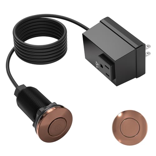 APIELE Garbage Disposal Air Switch Kit, Sink Top Push Button Switch for Food Waste Disposer, 3.6