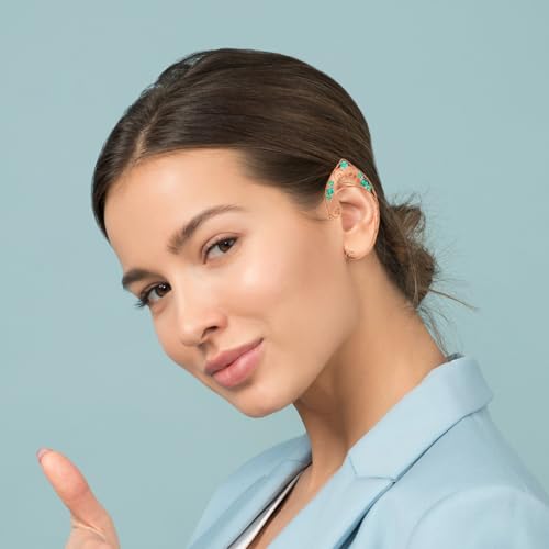 Pendientes de aro de hada para complementar trajes medievales y accesorios de caracterización 5