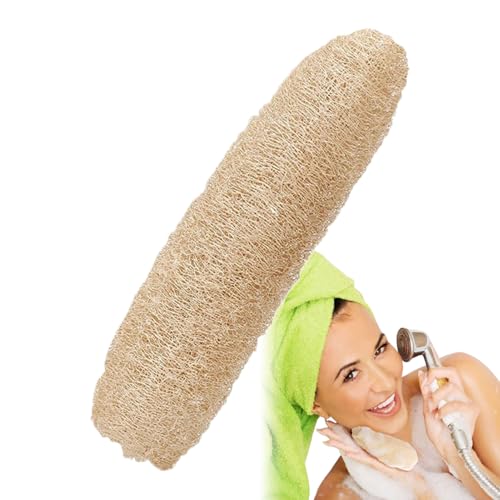 Luffa Esponja Natural,Luffa Corporal Puf de Ducha - Accesorios de Baño Exfoliante Natural para el Cuerpo Mujeres Hombres