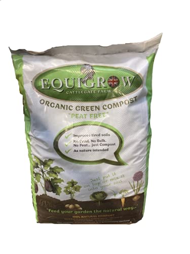 Organic 100% Natural Nutrient Rich Multi-Purpose All Round Compost 40 Litre Bag PEAT Free Soil for Garden Outdoor Growing, Indoor Seed Plants