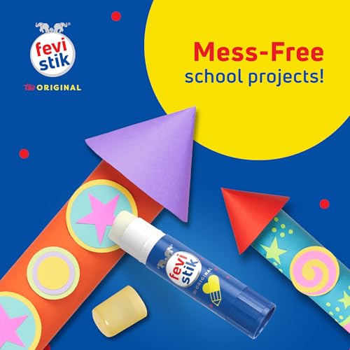Image of Fevistik Glue Stick 15g, Pack of 2 | Multi-Purpose Glue Stick for School Projects, Art & Craft, DIY | Suitable for School & Office Activities | Easy to Use