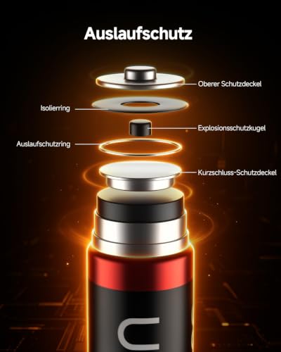 1.5V Lithium AA wiederaufladbare Akkus 8 Stück 3600mWh Li-ion Batterien – Ansicht 6