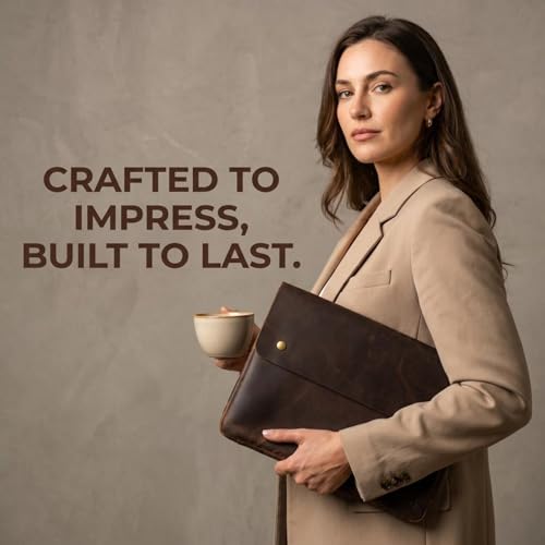 Moonster Leather Laptop Folder