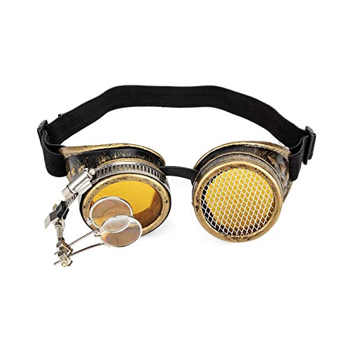 Lelinta Steampunk Goggles Welding Gothic Cosplay Vintage Rustic Goggles Lelinta Steampunk Goggles Welding Gothic Cosplay Vintage Rustic Goggles