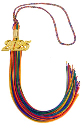 Image of Graduation Tassel 2025,Rainbow Tassel 2025