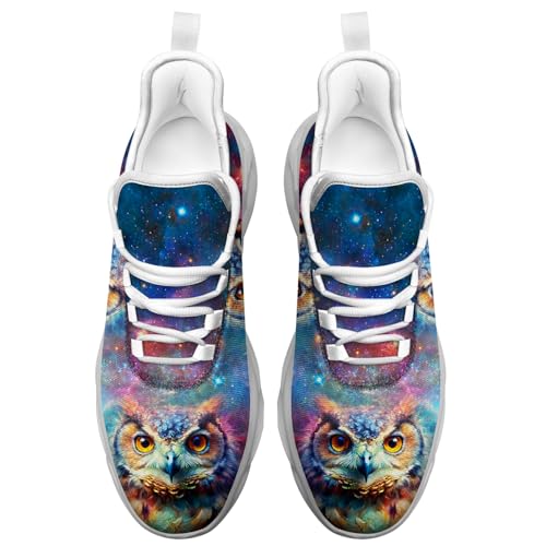 Custom Owl Sneakers Men Women Running Shoes Add Name Lightweight Walking Tennis Shoes Gifts for Men Women4