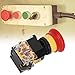 Produktbild SALUTUYA Notruftaste, 1 NC 1 Nein Rot 3PCs Wasserdicht IP65 Not-Aus-Drucktaste Swicth Switch Station Not-Aus-Verriegelung