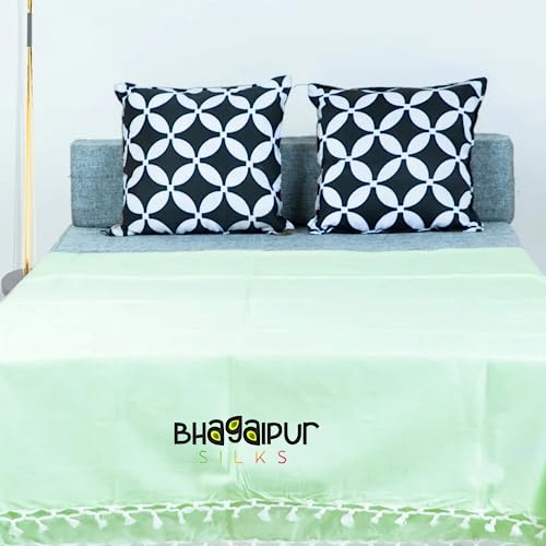 Image of Organic Cotton Silky Soft Andi Dull Chadar for All Season AC Room (Pack of 2)