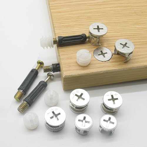 GIONAR 50 Sets Professional Furniture Connector Set, M15 Eccentric Furniture Connector, Fitting Screws - Image 4