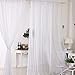 2pcs cortinas visillo decoración de ventana visillo con anillas integradas (Draperie suave...