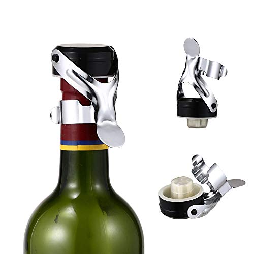 4 stuks champagnestoppers van roestvrij staal voor champagne, champagneflesjes, deksel verzegeld vacuüm verzegeld, wijn en stopper voor champagnewijn, producten voor bar. - Image 3