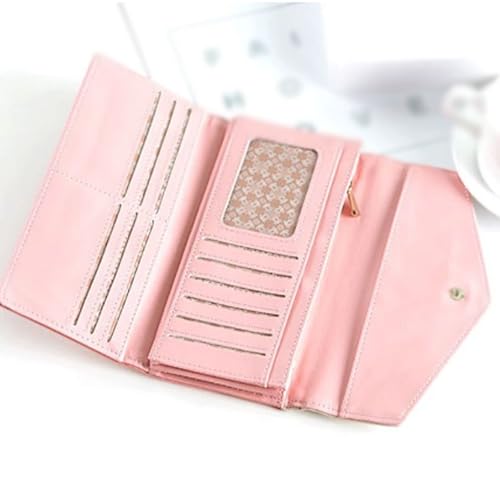 Women's Small Wallet - PU Leather Zipper Coin Purse with ID Holder, Card Slots, Classic Pale Gold Hardware4