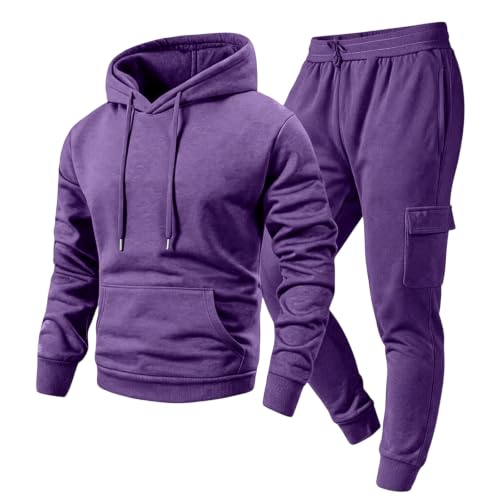 Men Sweatsuits Sets 2 Piece Athletic Casual Fleece Sweat Suits with Pockets - image 1