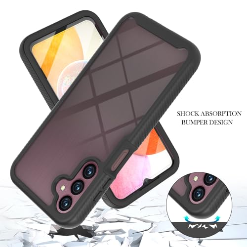 Sawiqpd for Samsung Galaxy A16 5G Case with Built-in Screen Protector, Full Protective Cover Heavy Duty Anti-Scratch Shockproof Slim Silicone Bumper Clear Phone Case for Samsung A16 5G, Black Sawiqpd for Samsung Galaxy A16 5G Case with Built-in Screen Protector, Full Protective Cover Heavy Duty Anti-Scratch Shockproof Slim Silicone Bumper Clear Phone Case for Samsung A16 5G, Black