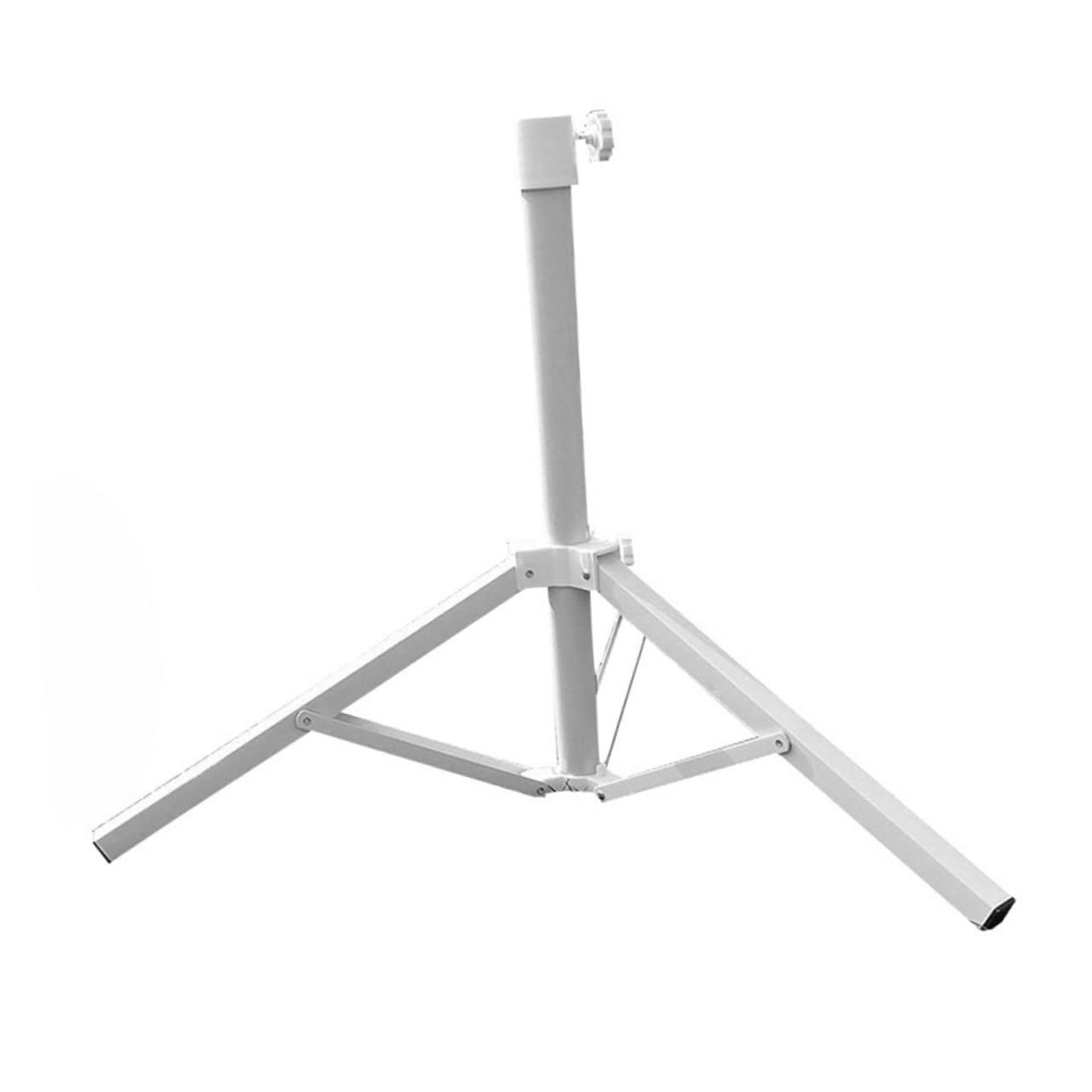 CIYODO 1PC Sturdy Triangular Base for Beach Umbrella Support Durable Anchor Fixing Bracket for Outdoor Use Lightweight Easy to Install White
