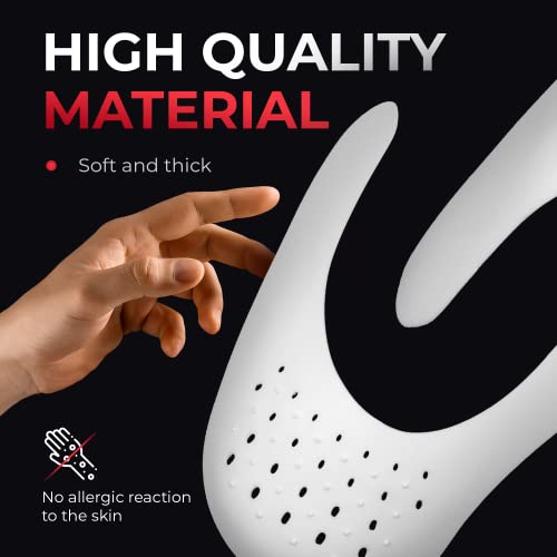Homergy Shoe Crease Protector - Anti-Wrinkle Shoe Toe Box Protectors - Anti Crease Shoe Protector For Air Force 1, Jordans, Dunks - For Men 7.5-12, Women 9-13.5 - 2 Pair #TOP1