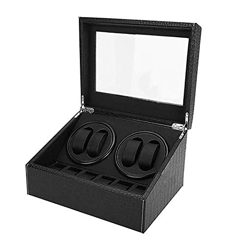 Estuche de Reloj Automático Rotator en Cuero PU y Diseño Expositor