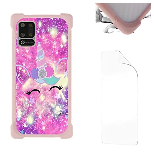 NUU B10 Case Compatible for NUU Mobile B10 S6505L Phone Case Cover + Film Soft TPU Screen Protector DJS