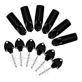 CIYODO 12 Piezas De Válvula De Agua del Barril De Cerveza Tapa del Surtidor Tapones para Grifos De Cerveza Cepillo De Grifo Cepillo De Botella Acero Inoxidable Negro