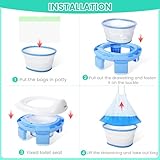 100pcs Portable Potty Liners Disposable, Universal Travel Potty Bags for Toddlers Pets Outdoor Cleaning, 5 Rolls, with Drawstring, High Load-bearing and Tear-resistant - Image 5