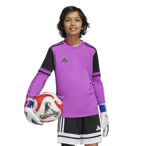 Adidas Unisex Kids SQUADRA25 Goalkeeper Jersey Long Sleeve Kids, Flash pink/Black, 5-6 Years