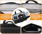 Lacdo Compact Camera Bag Case for SLR/DSLR and Mirrorless Cameras, Fits Canon, Nikon, Sony, Panasonic, Olympus Cameras and Lenses, Camera Shoulder Bag Crossbody Sling Bag for Photographer, Black