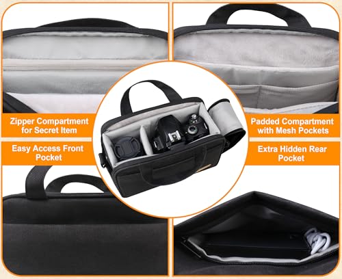 Bolso compacto para cámara DSLR/SLR y mirrorless negro miniatura 3