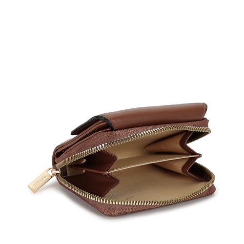 Image of Fastrack Women's Mini Organizer Wallet | Flap Closure, Tri-Fold Design, Zip Coin Pocket, Card & Cash Slots | Compact & Organized | 6 Months Warranty