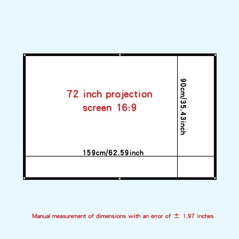 Pantalla portátil para proyector de 84 pulgadas polyester miniatura 6