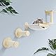 SONGWAY Kletterwand Katzen Katzentreppe Wandmontage - 4-teilig Katzen Kletterwand Set mit Hängematte und Sisalsäule, Wandliege Katze, Kratzbaum Wand, Katze kratzmöbel, Beige